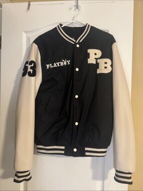 Black and White Varisty Jacket